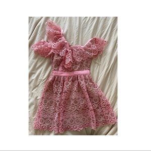 Self-Portrait Pink Off The Shoulder Dress sz 4 US